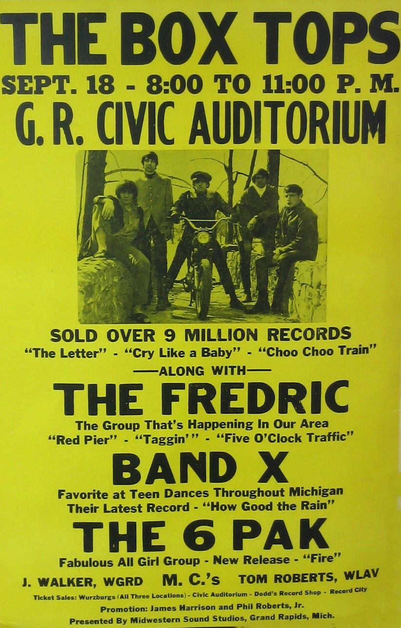 The Box Tops The Fredric Band X The 6 Pak Civic Auditorium The Box Tops The Fredric Band X The 6 Pak Civic Auditorium